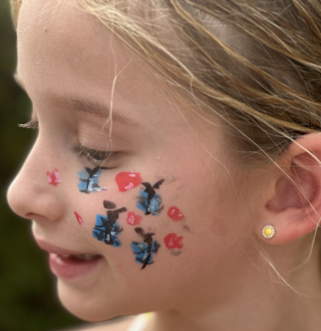 Butterflies face paint design