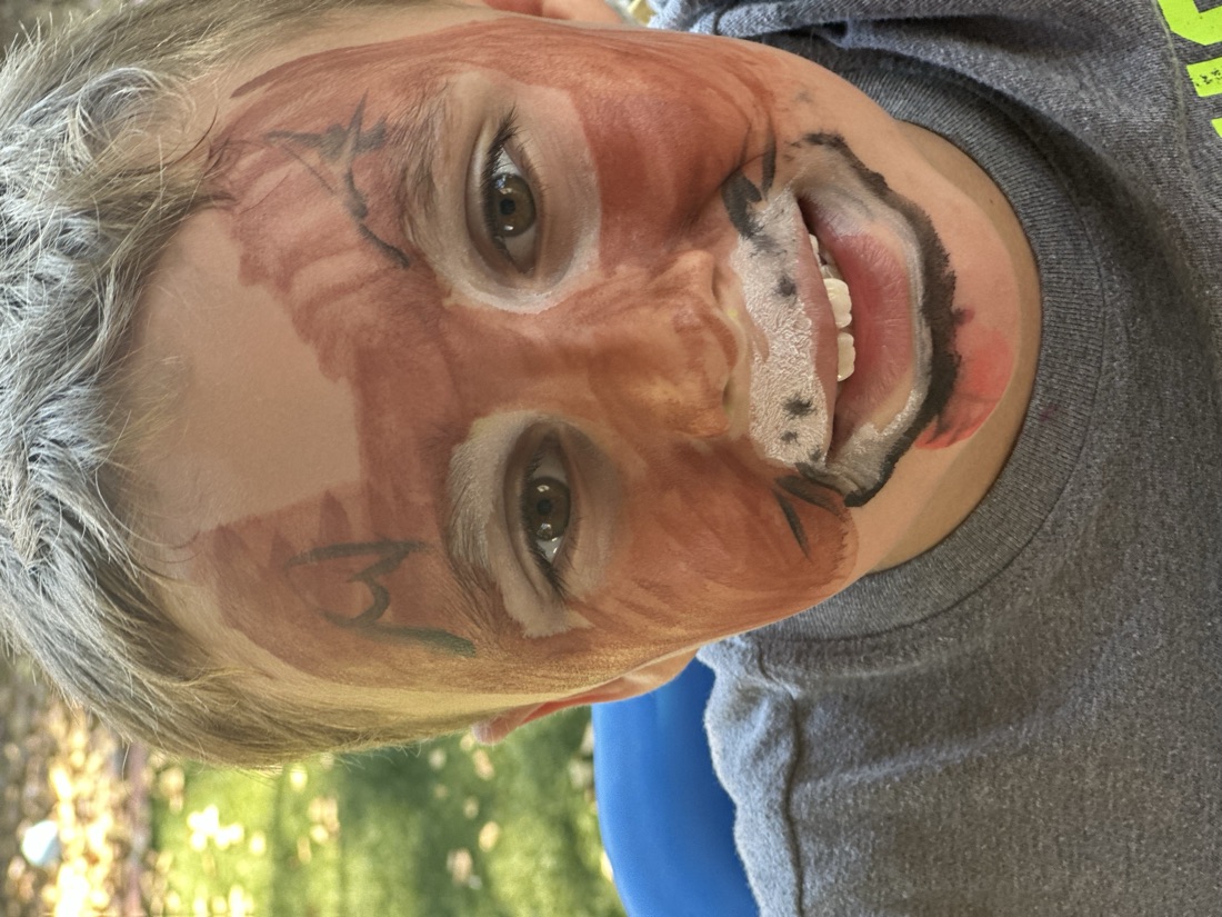 Puppy dog face paint design
